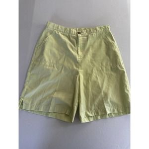 C.B. Collections Vintage Classy Shorts High Waist Mom Metal Button Neon Size 8